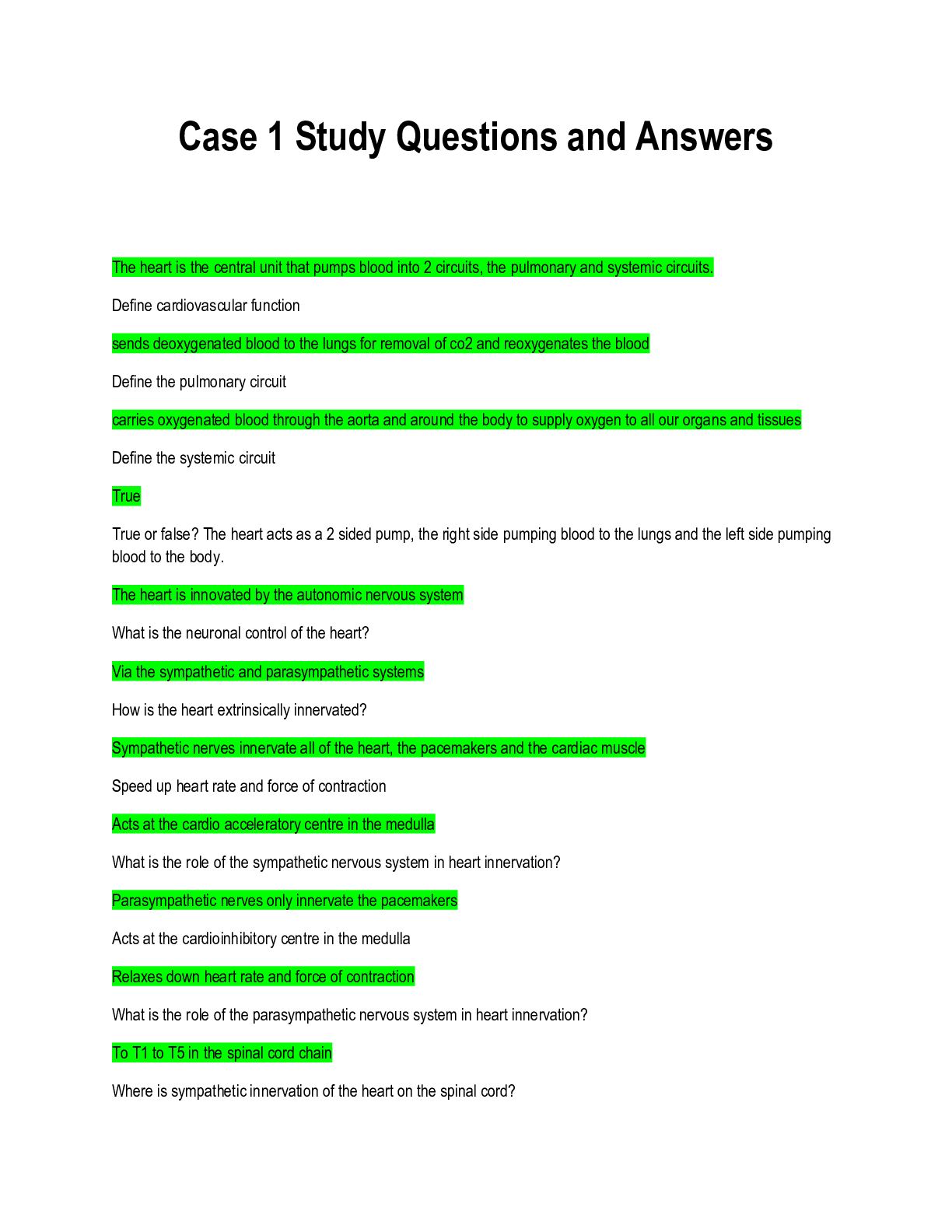 Preview image for Case 1 Study Questions and Answers